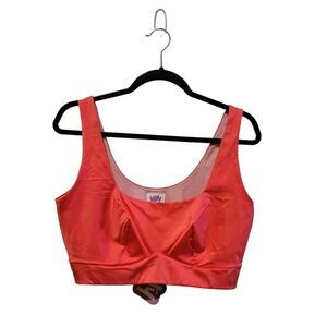 Yitty X Fabletics Womens Top Pink  1XL Headliner Shaping Midi Bralette New